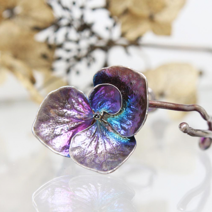 Браслет в серебре Fleur de Magique, Гортензия , фото 2